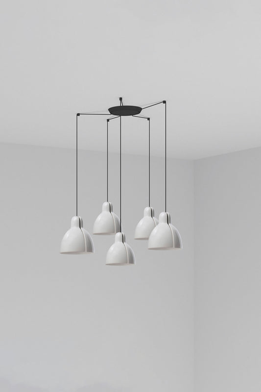 Pendant lamp VENICE WHITE PENDANT ø200 1xE27 5L