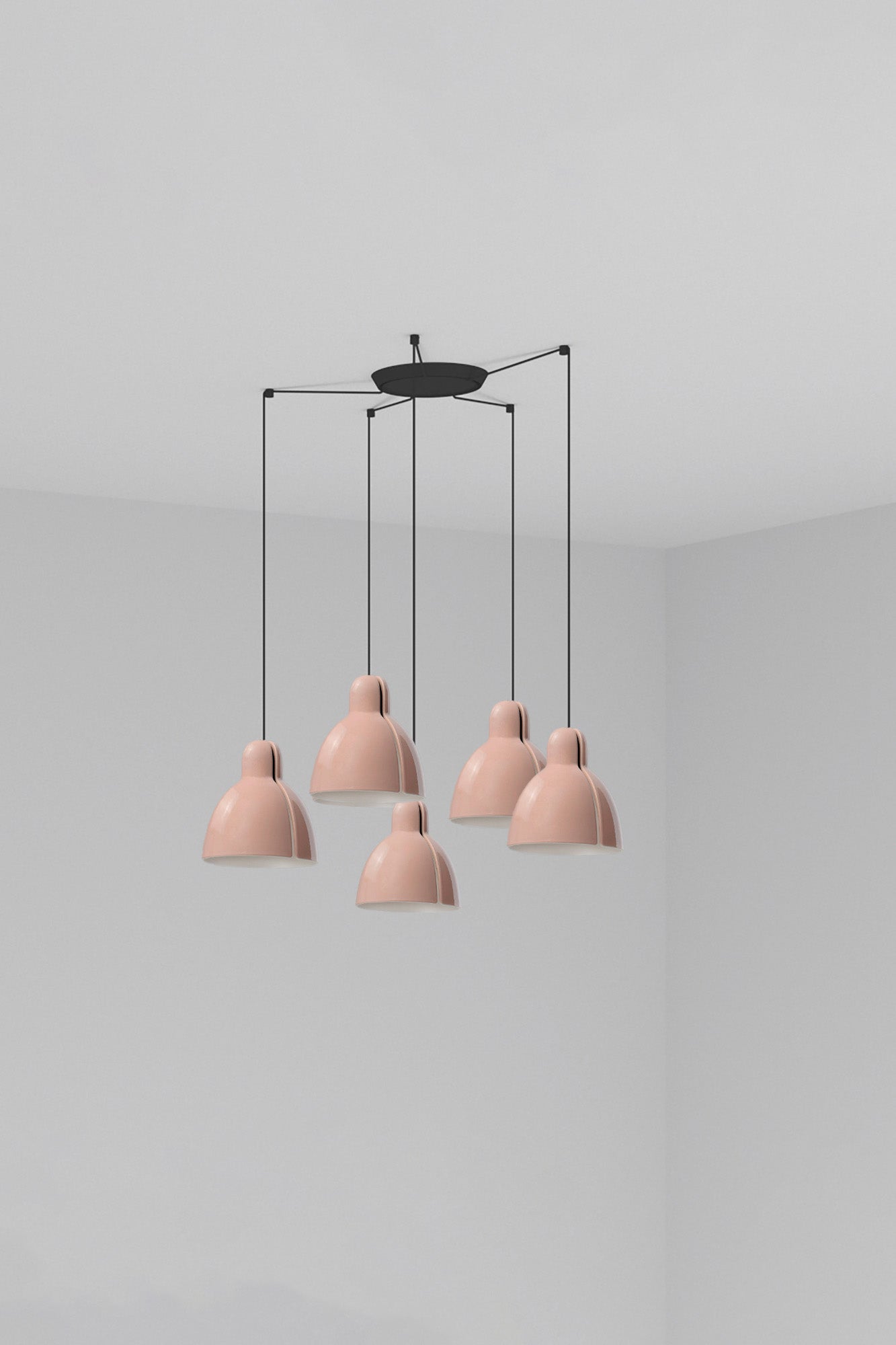 VENICE 200 5L pink pendant lamp