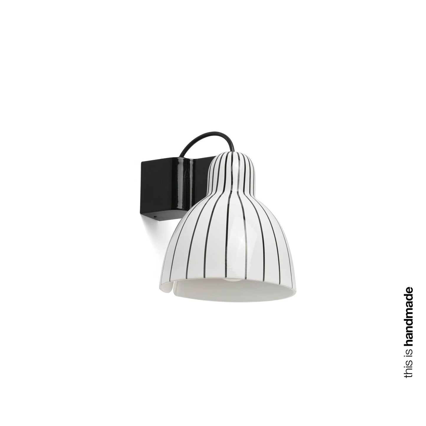 VENICE White wall lamp Stripes