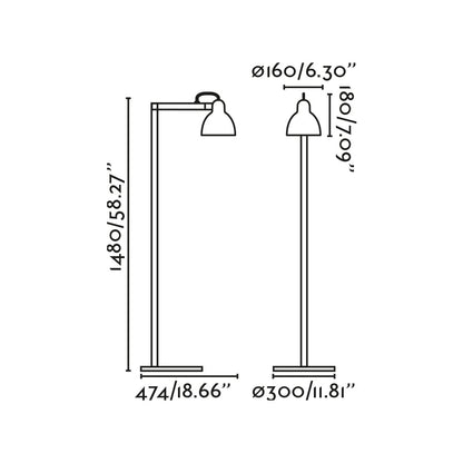 VENICE Pink floor lamp