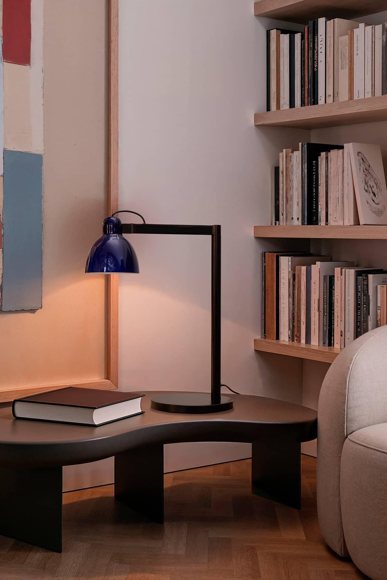 VENICE Cobalt blue table lamp