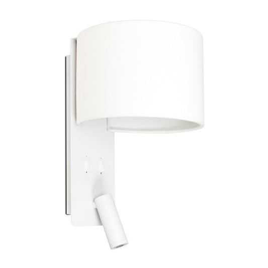 FOLD White wall lamp with reader