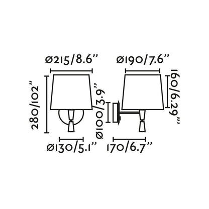 CONGA White/white wall lamp with reader