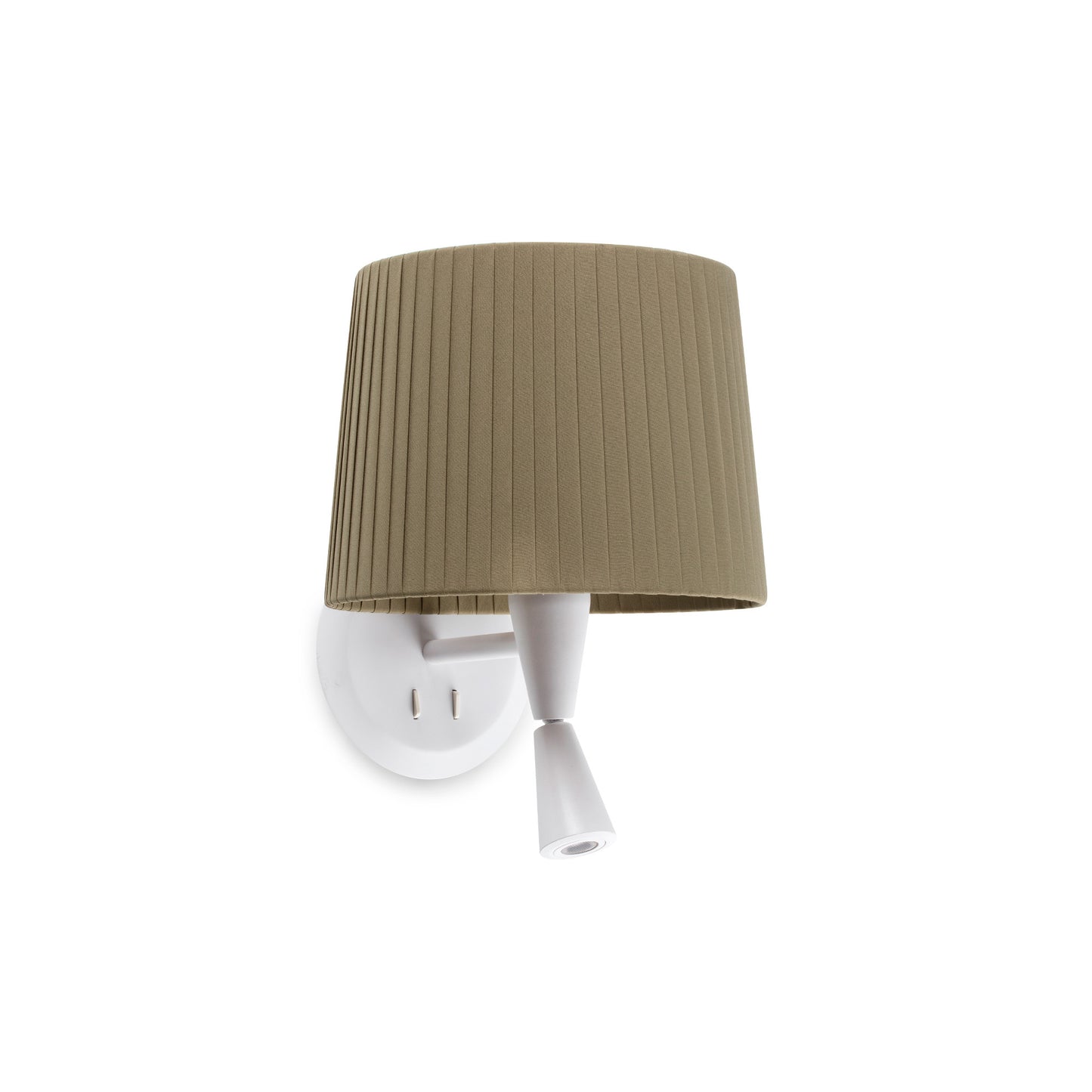 SAMBA White/ribbon green wall lamp with reader