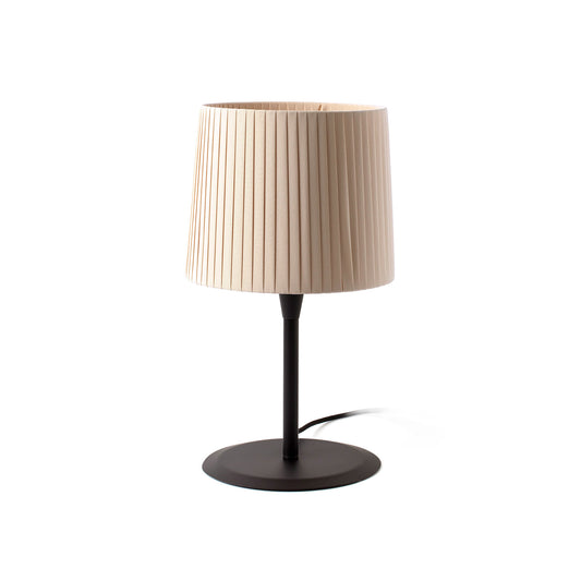 Lámpara de mesa SAMBA negra/beige cinta