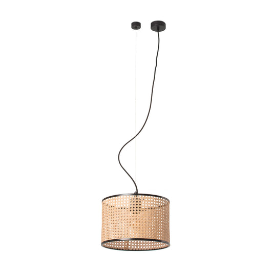 Pendant lamp MAMBO COLG NEGRO P. RATAN E27 ø320*213*ø320