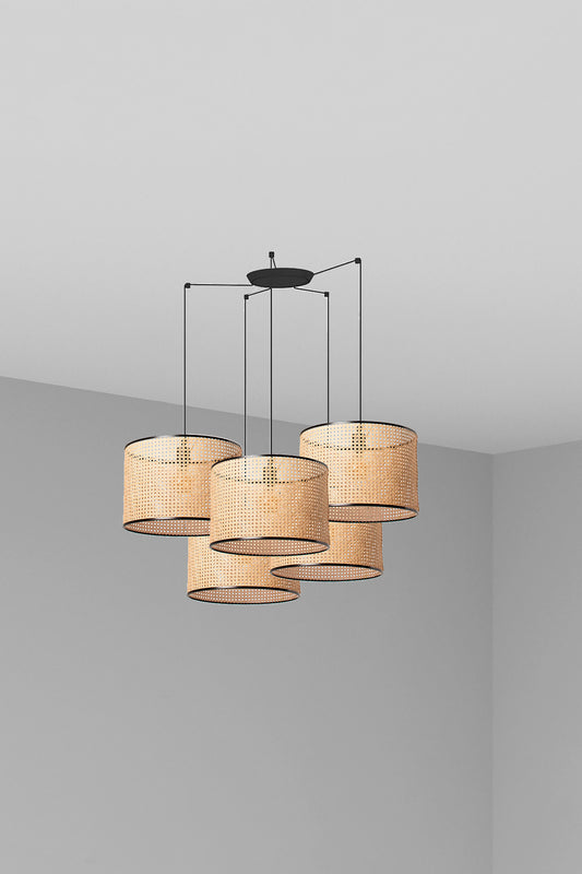 Pendant lamp MAMBO COLG BLACK FOR RATTAN E27 ø450*313*ø450 5L