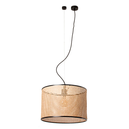MAMBO 450 Black/rattan pendant lamp