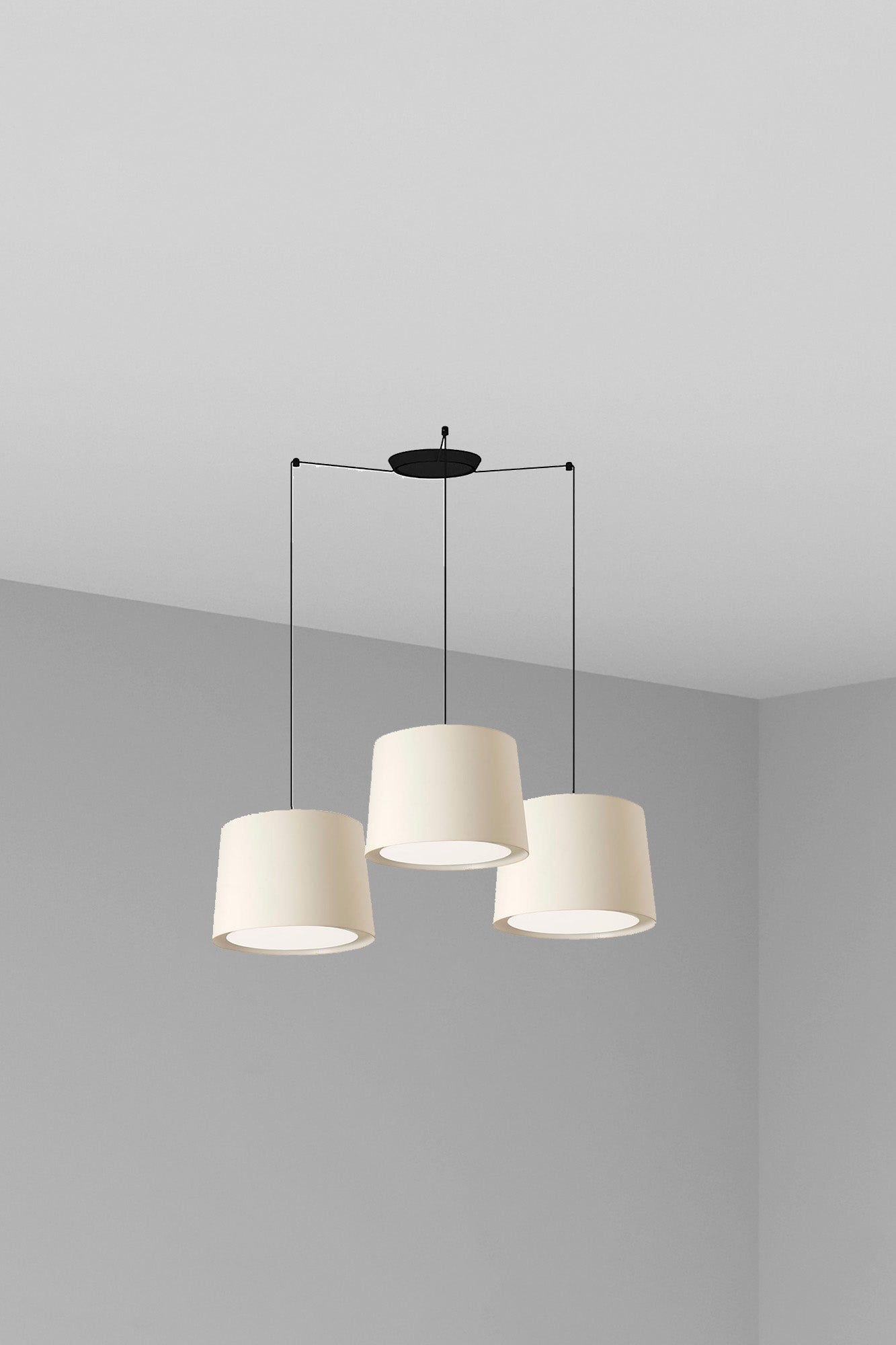 CONGA 3L White pendant lamp