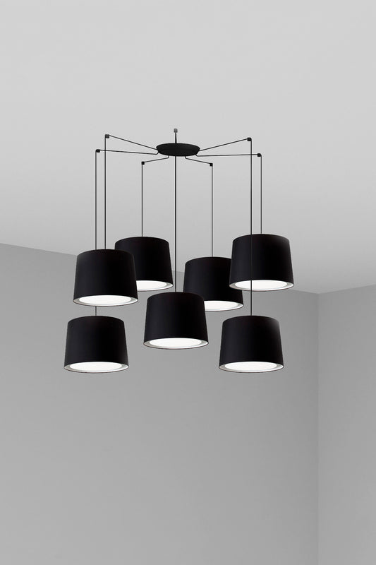 Pendant lamp CONGA COLG BLACK P. E27 ø500*350*ø450 BLACK 7L