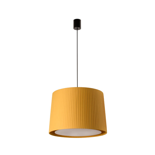 Pendant lamp SAMBA COLG. BLACK SIMPLE RIBBED E27ø500*350AMARI