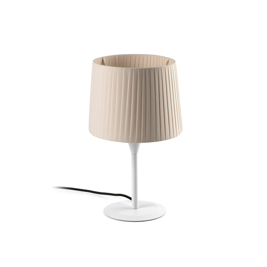 Lámpara de mesa mini SAMBA S Blanca/beige cinta