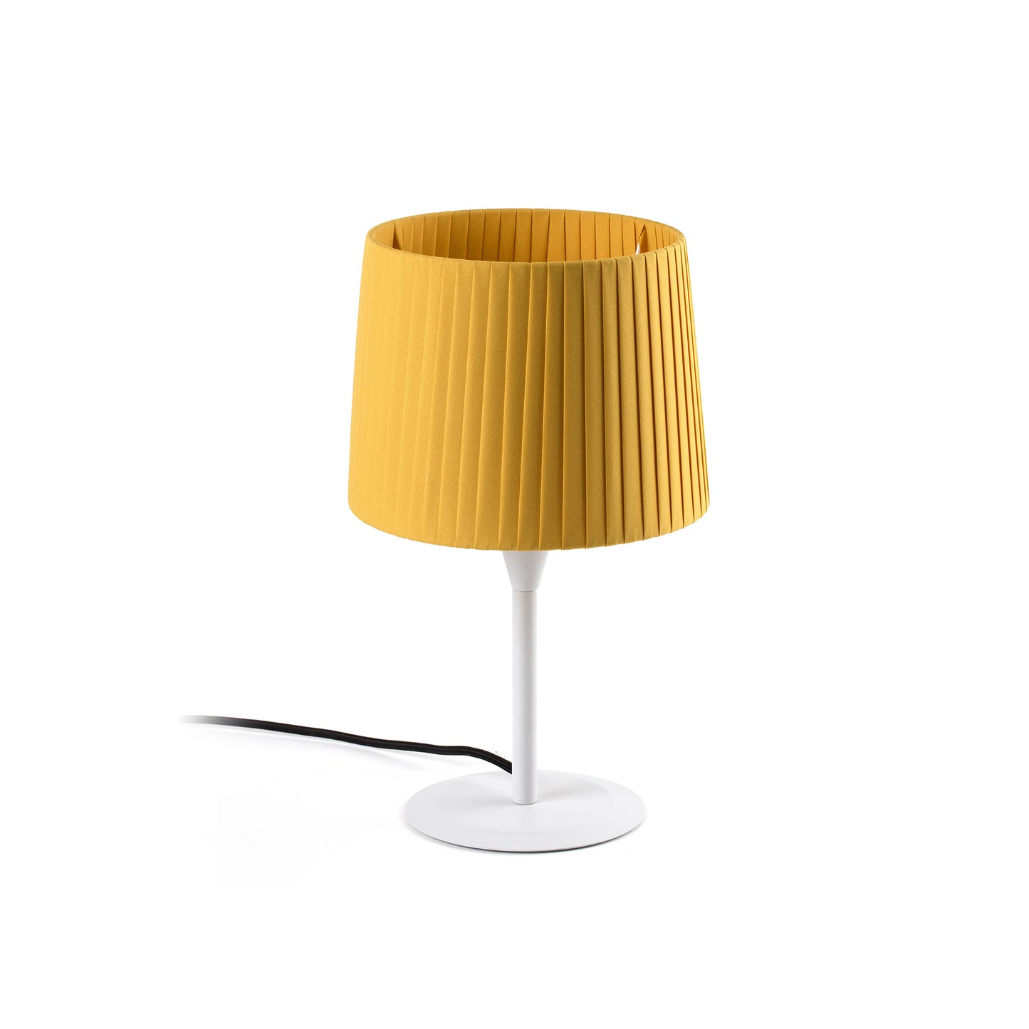 SAMBA S White/ribbon yellow mini table lamp