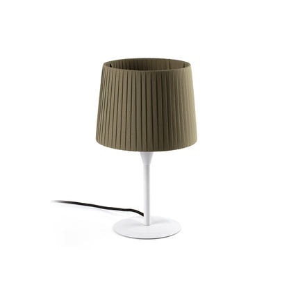 SAMBA S White/ribbon green mini table lamp