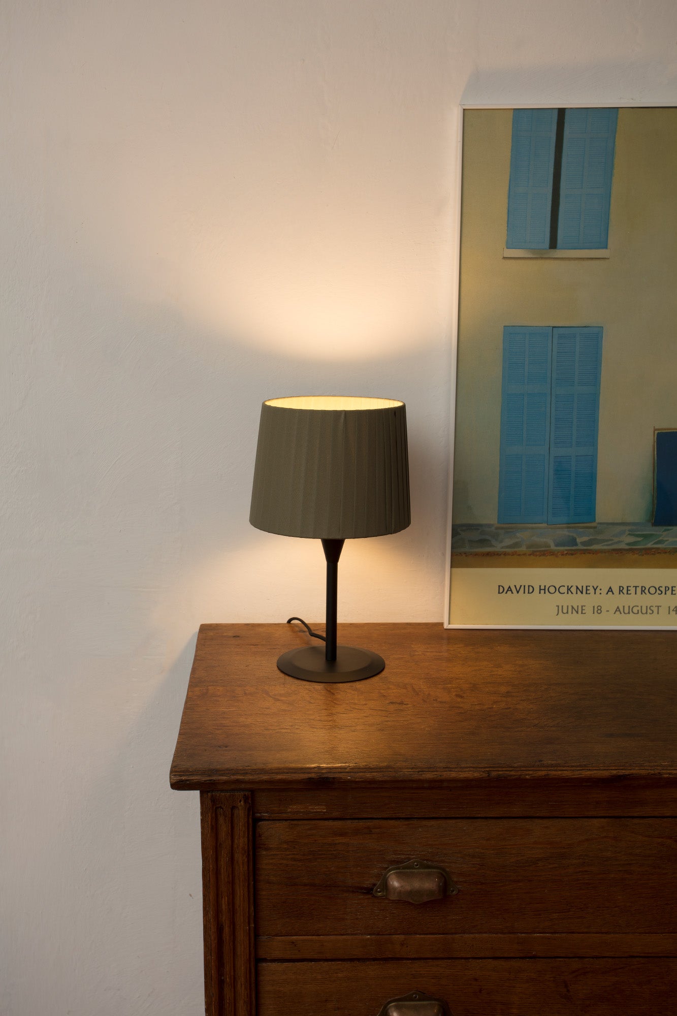SAMBA S Black/ribbon green mini table lamp