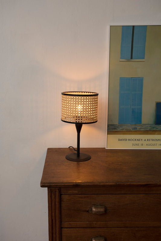 Table lamp MAMBO MINISM BLACK FOR RATAN E27 ø210*200*ø210