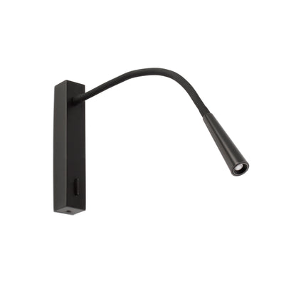 FLIN Black reader wall lamp