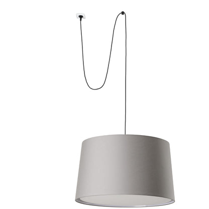 WINDSOR Black/Grey pendant lamp with plug