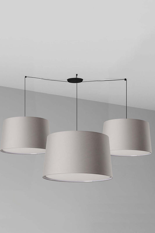 WINDSOR Black/Grey multiple pendant lamp