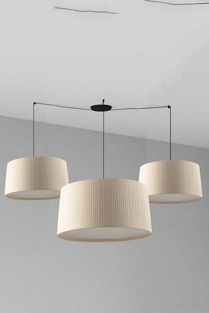 SAMBA 700 Black/beige multiple pendant lamp