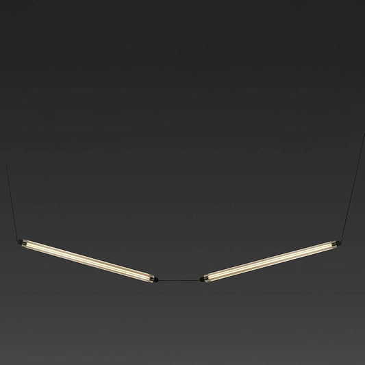 LUMINA 600 2L Colgante curvo negro 24W 2200K