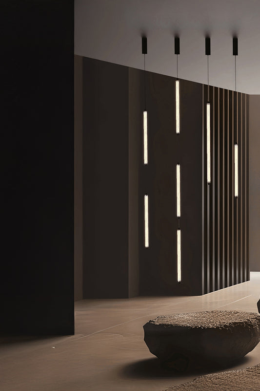 LUMINA 900 1L Negro colgante empotrado sin marco 18W 2700K DALI