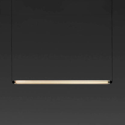 LUMINA 900 1L Black horizontal pendant recessed frameless 12W 2200K DALI