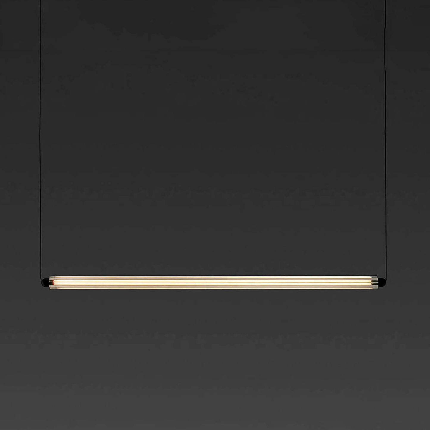 LUMINA 900 1L Black horizontal pendant recessed frameless 12W 2700K