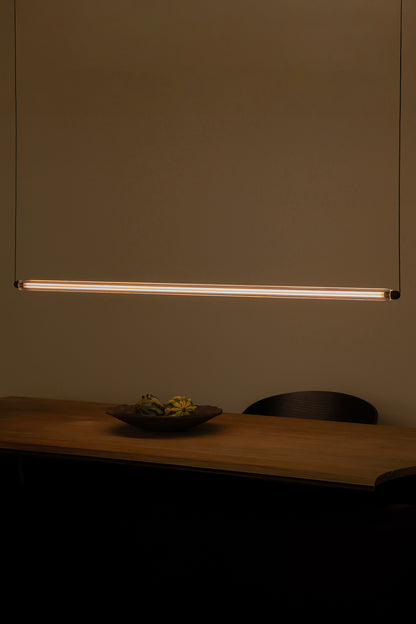 LUMINA 1200 1L Black horizontal pendant 24W 2200K DALI