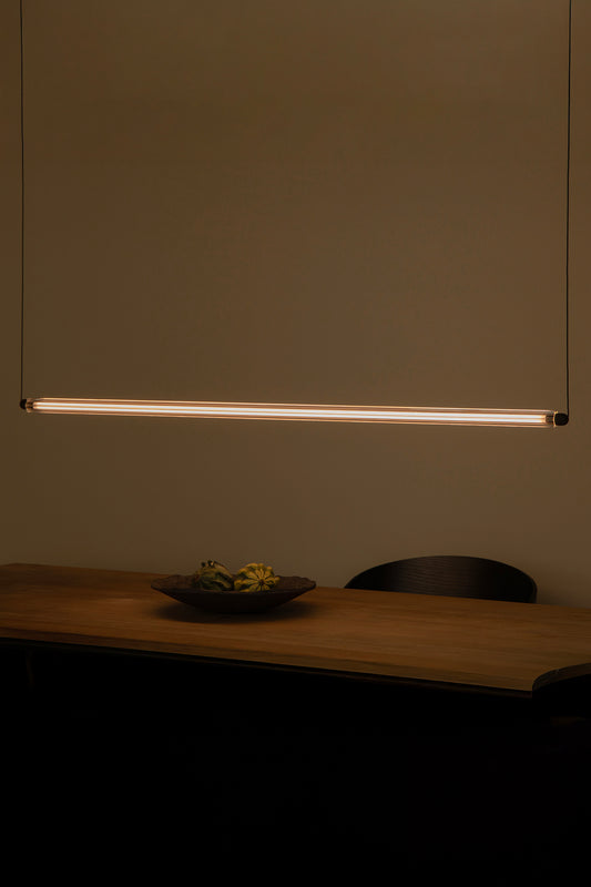 LUMINA 1200 1L colgante horizontal negro 24W 2200K DALI
