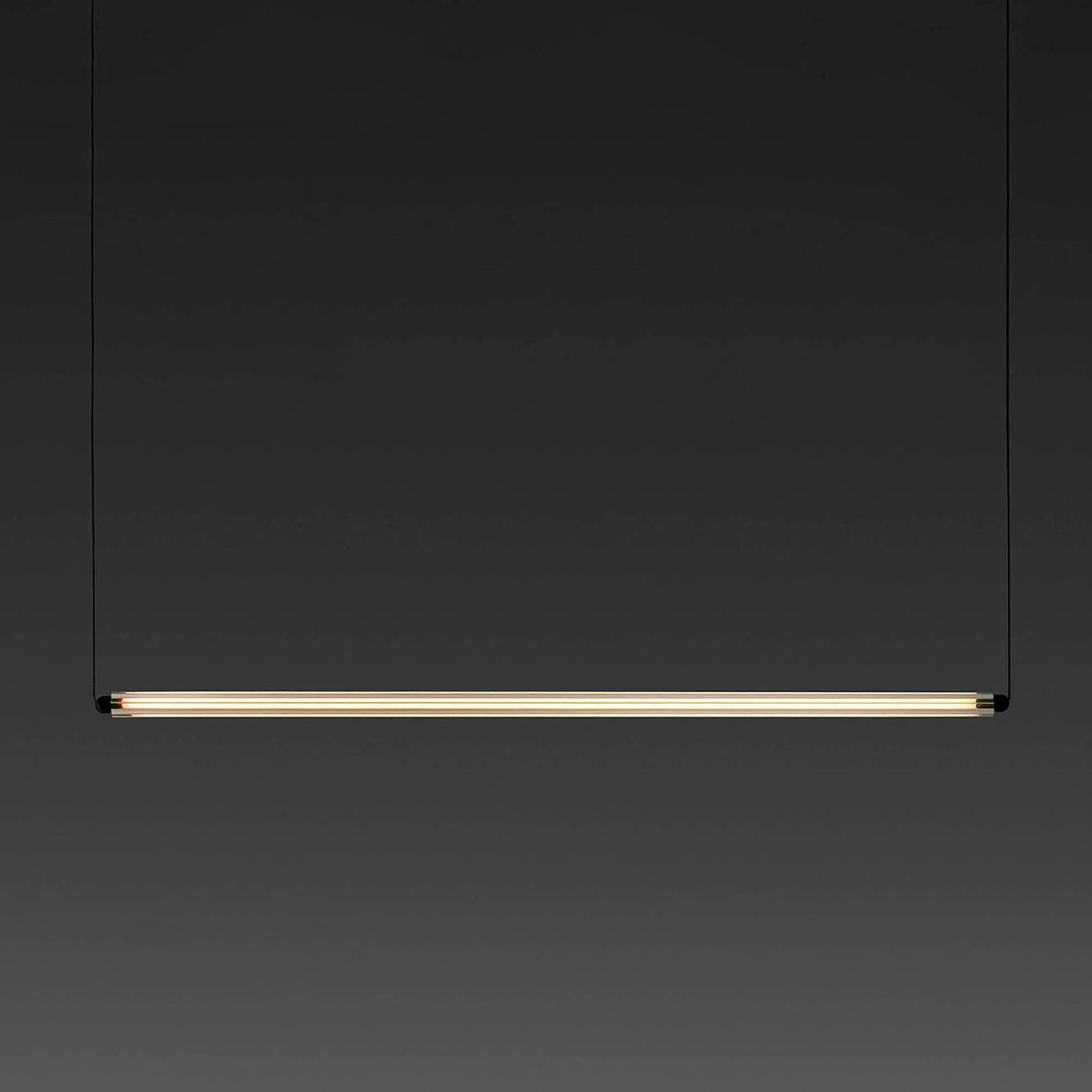 LUMINA 1200 1L Black horizontal pendant recessed frameless 24W 2700K