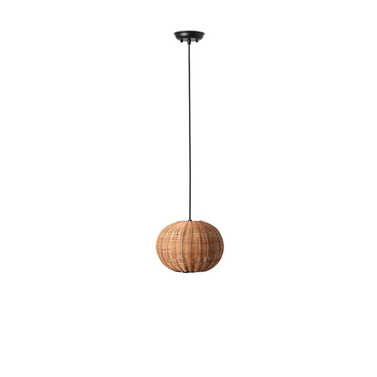 Pendant lamp HAKA BLACK PENDANT P.RATTAN E27 ø250*190