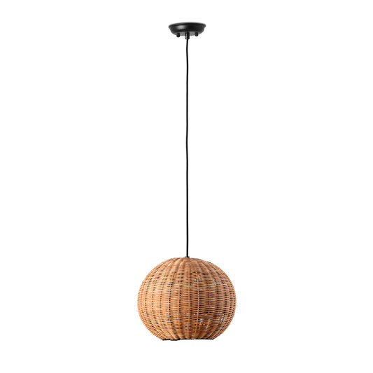 Pendant lamp HAKA BLACK PENDANT P.RATTAN E27 ø300*230