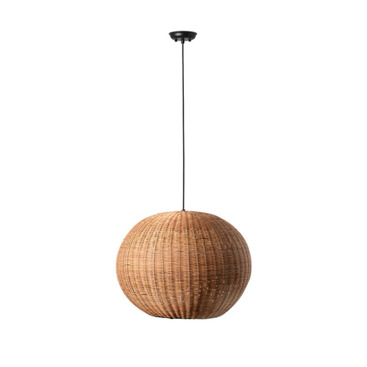 Pendant lamp HAKA BLACK PENDANT P.RATTAN E27 ø530*400