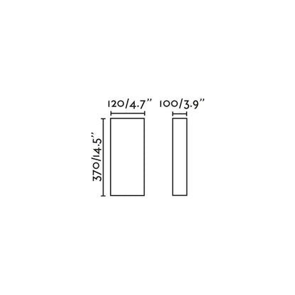 OTTON RCT Jute wall lamp vertical 2L