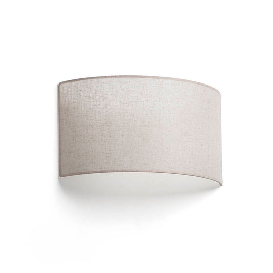 OTTON R Horizontal round Linen wall lamp 2L