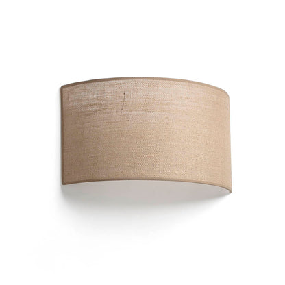 OTTON R Horizontal round Jute wall lamp 2L