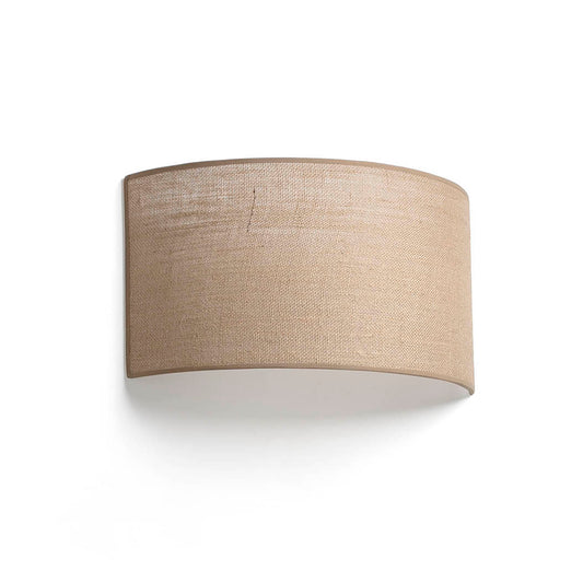 OTTON R Horizontal round Jute wall lamp 2L