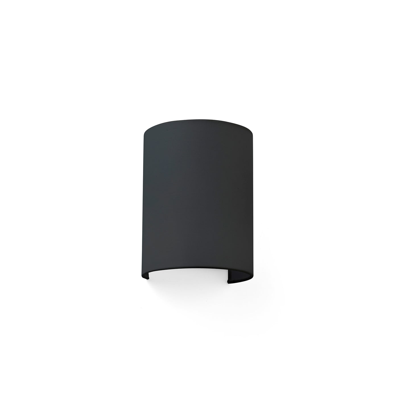 COTTON R Round black wall lamp vertical 1L