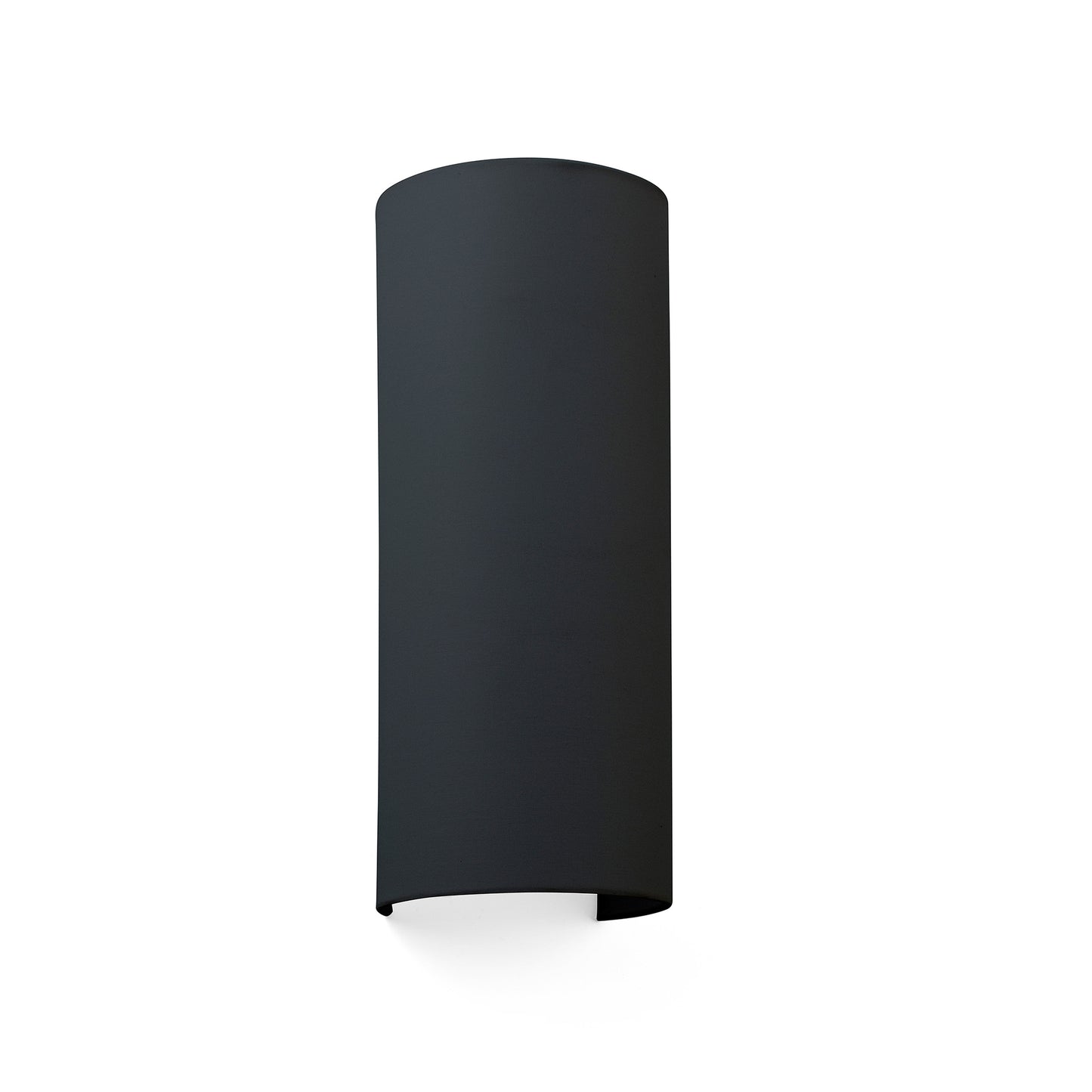 COTTON R Round black wall lamp vertical 2L