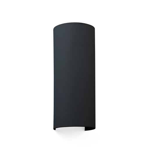 COTTON R Round black wall lamp vertical 2L