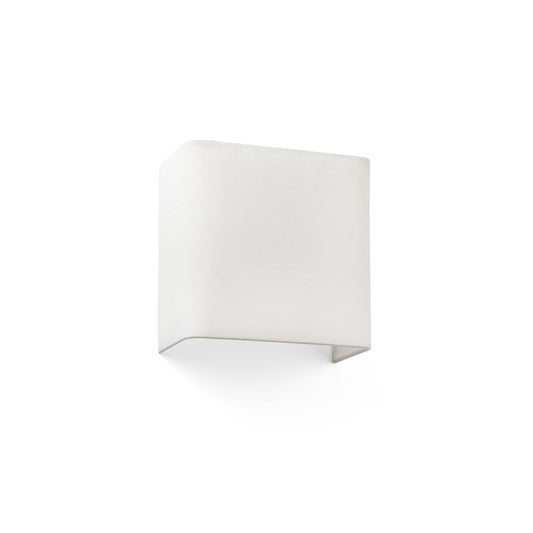 COTTON SQ 200 Square beige wall lamp 1L
