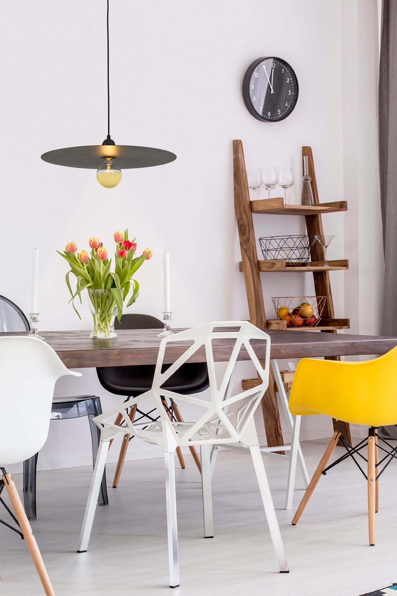 PLAT Black pendant lamp