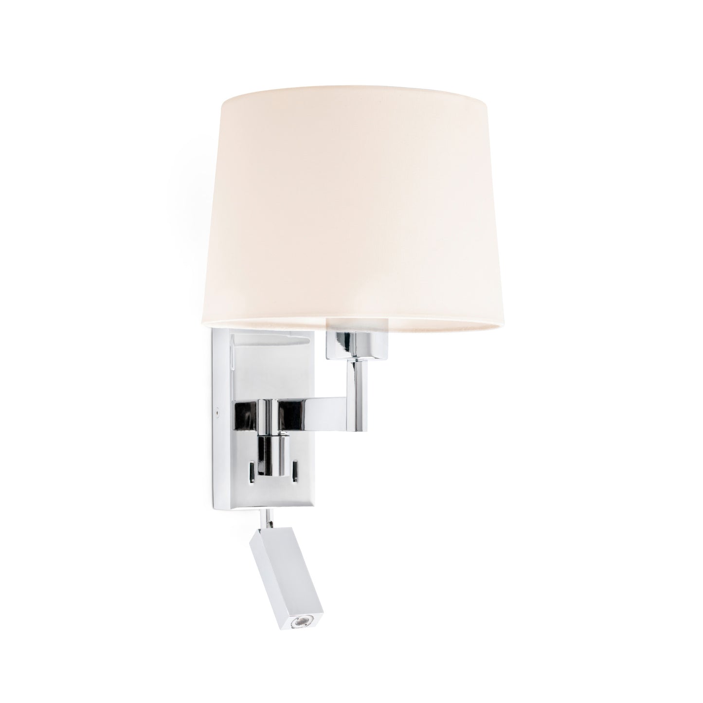 ARTIS Chrome/beige wall lamp with reader
