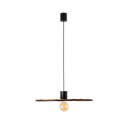 COSTAS 600 Black/rattan pendant lamp