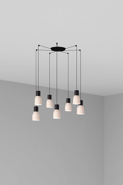 KOMBO 120 7L Beige pendant lamp