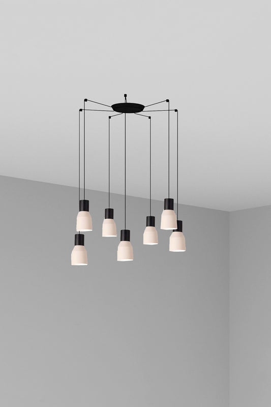 KOMBO 120 7L Beige pendant lamp