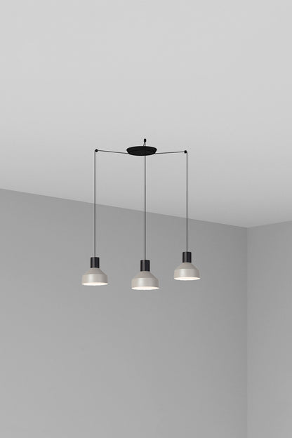 KOMBO 200 3L Grey pendant lamp