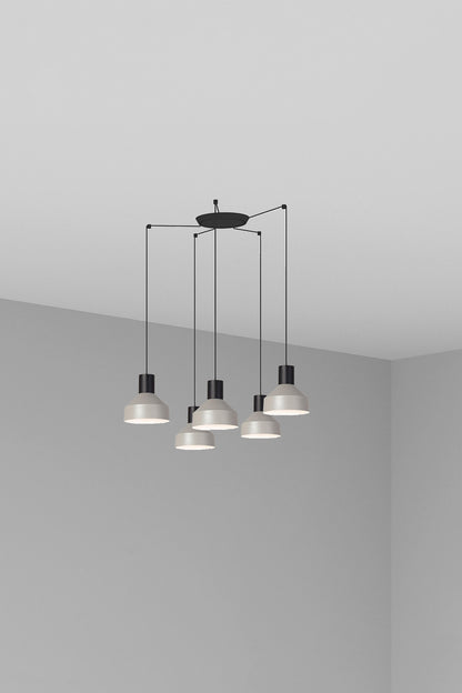 KOMBO 200 5L Grey pendant lamp