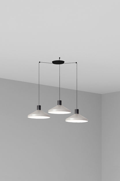 KOMBO 400 3L Grey pendant lamp